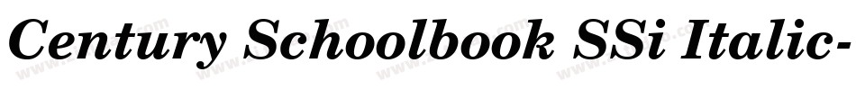 Century Schoolbook SSi Italic字体转换